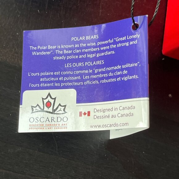 Polar Bear Christmas Ornament By Dawn Oman With Red Gift Box NWT - Picture 8 of 8